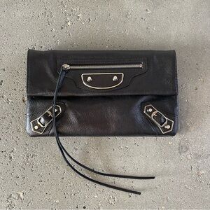 BALENCIAGA Metallic Edge Classic Envelope Clutch